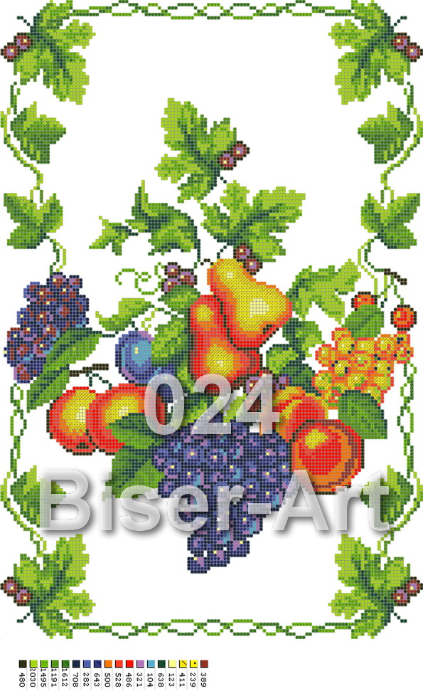 Вышивка рушник на спас 563