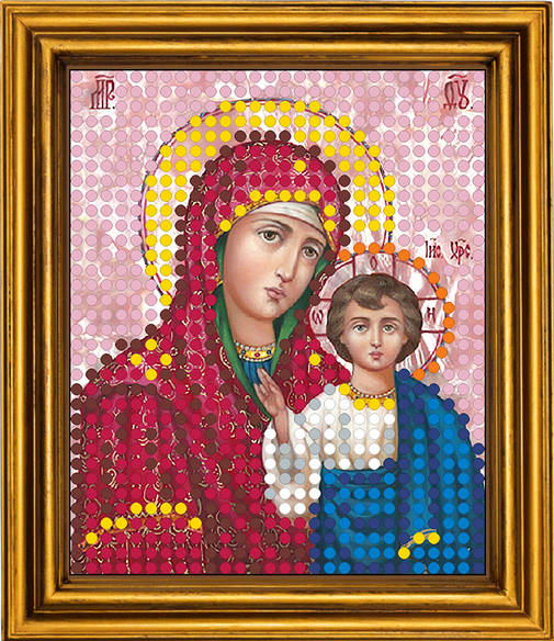 Схема для вышивки бисером казанская божья матерь Схема для вышивки бисером казанская божья матерь