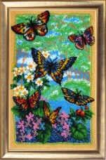 Набор для вышивки бисером Порхающие бабочки Баттерфляй (Butterfly) 110Б