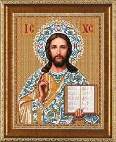 Рисунок на ткани для вышивки бисером Господь Иисус Христос