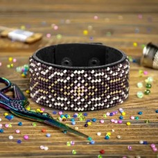 Набор для вышивки бисером на искусственной коже Волшебная страна Браслет (3х22см) FLBB-003 Волшебная страна FLBB-003