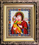 Набор для вышивки ювелирным бисером Владимирская икона Божией Матери