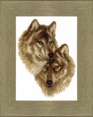 Набор для вышивки крестом Волк и волчица Cristal Art ВТ-058