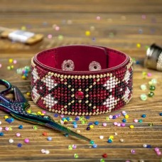 Набор для вышивки бисером на искусственной коже Волшебная страна Браслет (3х22см) FLBB-003 Волшебная страна FLBB-003