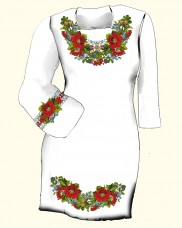 Заготовка женского платья для вышивки бисером  Biser-Art Сукня 6001 (льон)