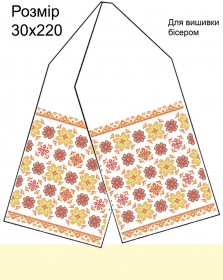 Схема вышивки бисером на габардине Рушник  Biser-Art Р-8003 - 241.00грн.