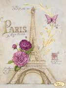 Схема для вышивки бисером на атласе Из Парижа с любовью