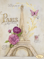 Схема для вышивки бисером на атласе Из Парижа с любовью Tela Artis (Тэла Артис) ТА-397