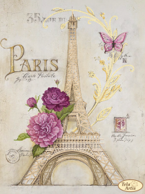 Схема для вышивки бисером на атласе Из Парижа с любовью Tela Artis (Тэла Артис) ТА-397 - 138.00грн.
