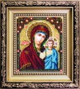Набор для вышивки ювелирным бисером Казанская икона Божией Матери