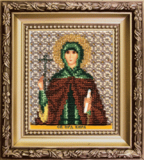 Набор для вышивки бисером Икона святая праведная Кира Чарiвна мить (Чаривна мить) Б-1183