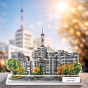 Набір для вишивки бісером на пластиковій основі Волшебная страна Харків. Держпром FLX-158