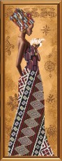 Набор для вышивки бисером Африканка с лилией Новая Слобода (Нова слобода) НД2077