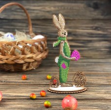 Набор для вышивки по дереву Кролик мальчик Волшебная страна FLK-342