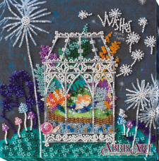 Набор-миди для вышивки бисером на натуральном художественном холсте Колыбель мечты Абрис Арт АМВ-012