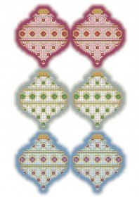Схема для вышивки бисером на габардине Новогодние игрушки Юла Акорнс А3-К-899 - 96.00грн.