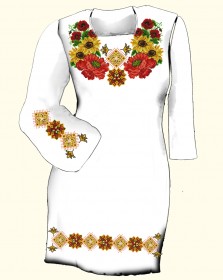 Заготовка женского платья для вышивки бисером  Biser-Art Сукня 6035 (габардин) - 825.00грн.