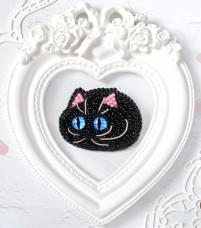 Брошка для вышивки Черный котенок Tela Artis (Тэла Артис) Б-119