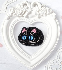 Брошка для вышивки Черный котенок Tela Artis (Тэла Артис) Б-119 - 300.00грн.