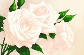 Рисунок на ткани для вышивки бисером Чайные розы А-строчка АХ2-012 - 191.00грн.
