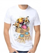 Мужская футболка для вышивка бисером Тигр