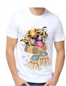 Чоловіча футболка для вишивкі бісером Тигр