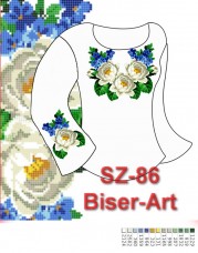 Заготовка для вышивки бисером Сорочка женская Biser-Art Сорочка жіноча SZ-86 (габардин)