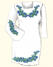 Заготовка женского платья для вышивки бисером  Biser-Art Сукня 6003 (льон)