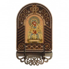 Набор для создания иконы с вышитой рамкой - киотом Богородица Семистрельная Новая Слобода (Нова слобода) ВК2007