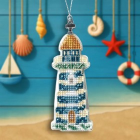 Набор для вышивки на пластиковой основе Wonderland Crafts Елочная игрушка - Береговой маяк FLX-146