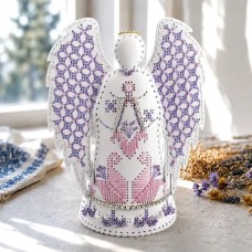 Набор для вышивки нитками на искусственной коже Wonderland Crafts Ангел цветочной надежды FLHL-174 Волшебная страна FLHL-174