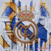 Набор-мини для вышивки бисером на натуральном художественном холсте ФК Реал Мадрид