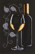 Набор для вышивки крестом Бутылка с вином Luca-S В2221
