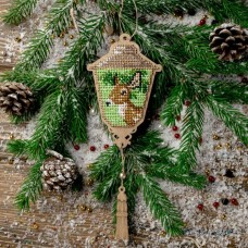 Набор для вышивки бисером по дереву Фонарик Олененок Волшебная страна FLK-449