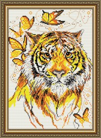 Набор для выкладки алмазной мозаикой Тигр
