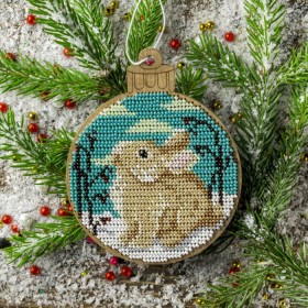 Набор для вышивания бисером по дереву Кролик в лесу Волшебная страна FLK-462 - 259.00грн.