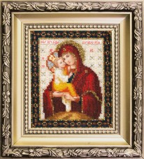 Набор для вышивки ювелирным бисером Икона Божьей Матери Почаевская Чарiвна мить (Чаривна мить) БЮ-011
