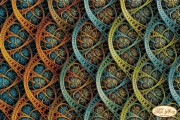Схема вышивки бисером на атласе Фрактал Бесконечность