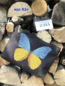 Косметичка для вышивки бисером Бабочка  Юма КОС-091ч - 176.00грн.