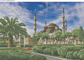 Схема для вышивки бисером на габардине Голубая мечеть Акорнс А2-К-433 - 197.00грн.