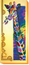 Набор для вышивки бисером на холсте Радужный жираф Абрис Арт АВ-438