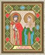 Набор для выкладки алмазной мозаикой Святой Князь Пётр и Святая Княгиня Февронья