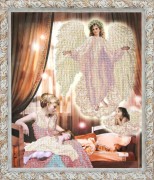 Схема вышивки бисером на ткани Ангел сна 2