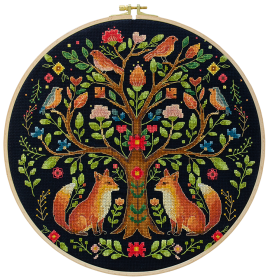 Набір для вишивки хрестиком Абрис Арт Дерево лісових історій АН-298