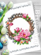 Схема вышивки бисером на габардине Бисер Арт  Рушник пасхальний РП-072