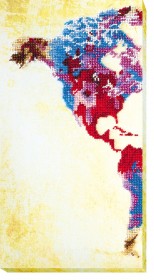 Набор для вышивки бисером Карта мира -1 Абрис Арт АВ-463 - 304.00грн.