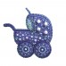 Набор для вышивки подвеса Синяя колясочка Новая Слобода (Нова слобода) РВ2133