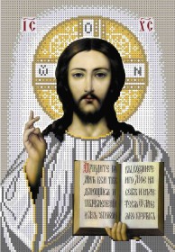 Схема вышивки бисером на габардине Иисус Христос  Акорнс А4-И-438 - 63.00грн.