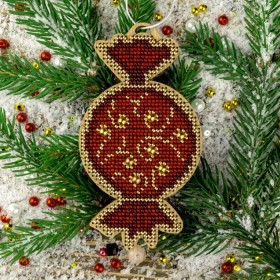Набор для вышивания бисером по дереву Красная конфетка Волшебная страна FLK-444 - 184.00грн.