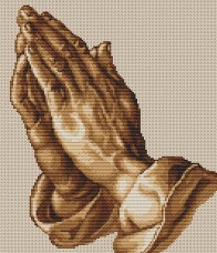 Набор для вышивки крестом Молящие руки Luca-S В350